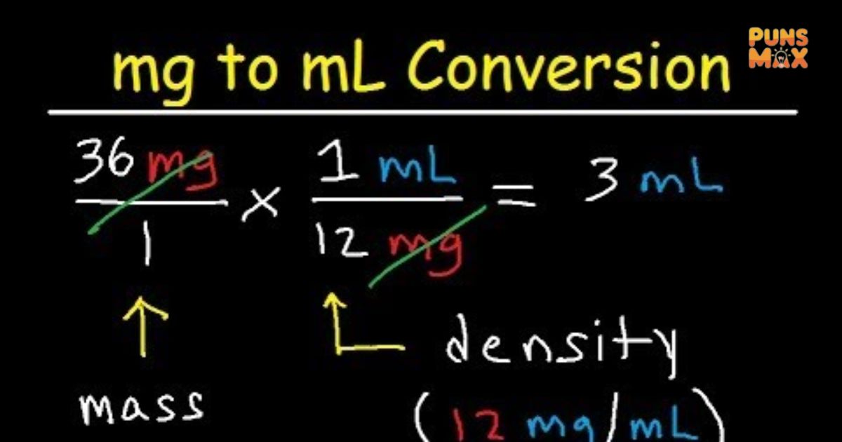 mg to ml