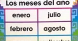 Months in Spanish
